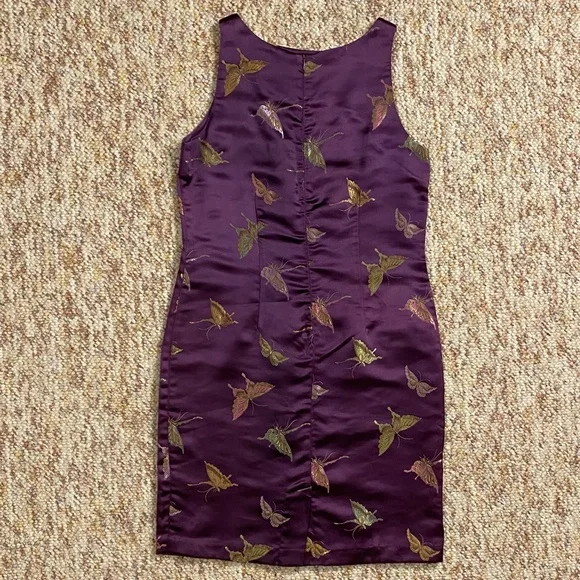 Vintage Pudding Shop by April Cornell purple mini dress - Picture 4 of 7